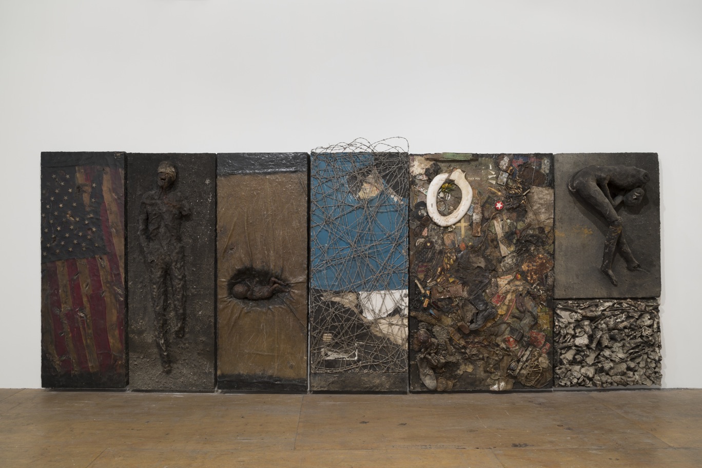 Luther Price, *Panel Piece One, (Six Panels*), 1984. Mixed media, plastic