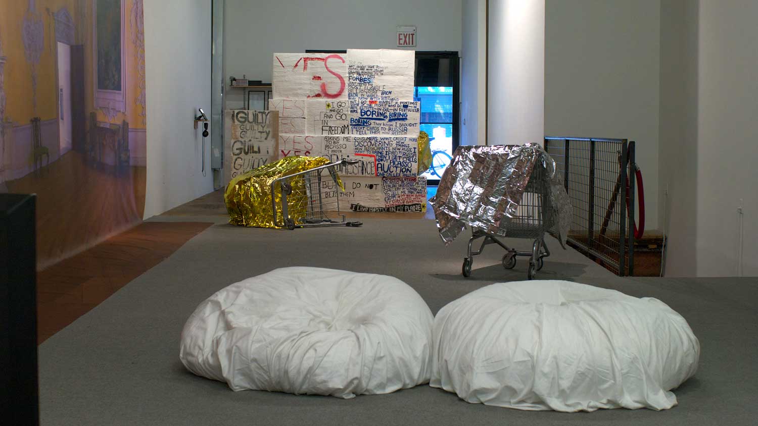 Erik Moskowitz and Amanda Trager, *Two Russians in the Free World*. Installation view