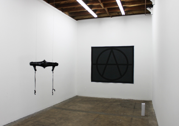 Lovett/Codagnone, *Make Anarchy and Disorder Your Trademarks*. Installation view at LA><ART