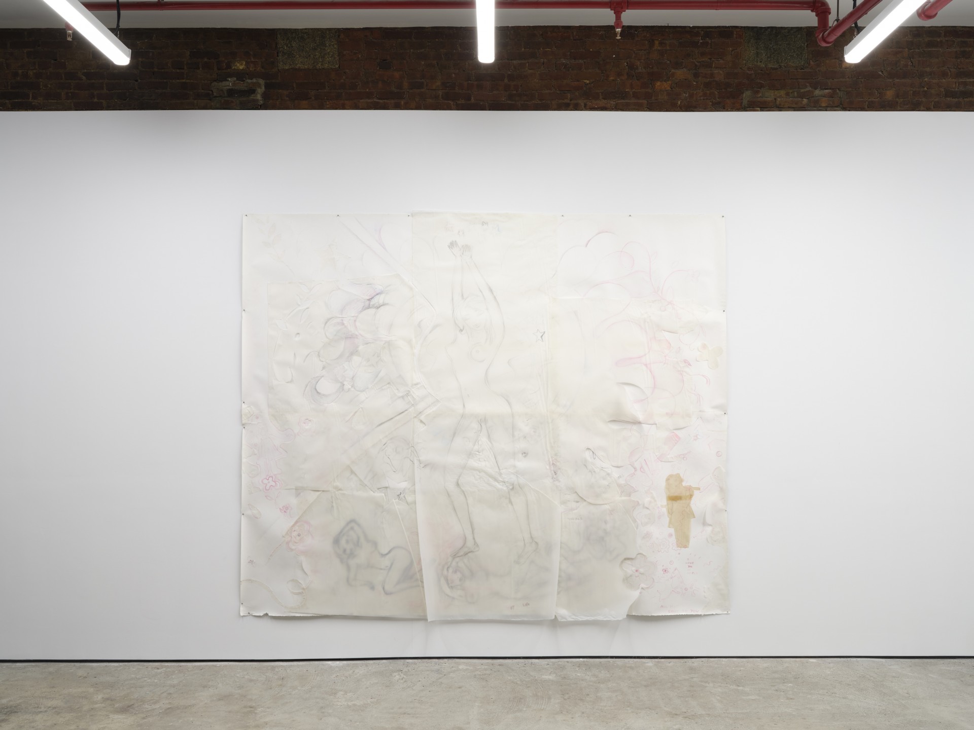 **Ellen Cantor,** *Joy of Love,* 2024, installation view at Participant Inc, New York. Photo: Daniel Kukla