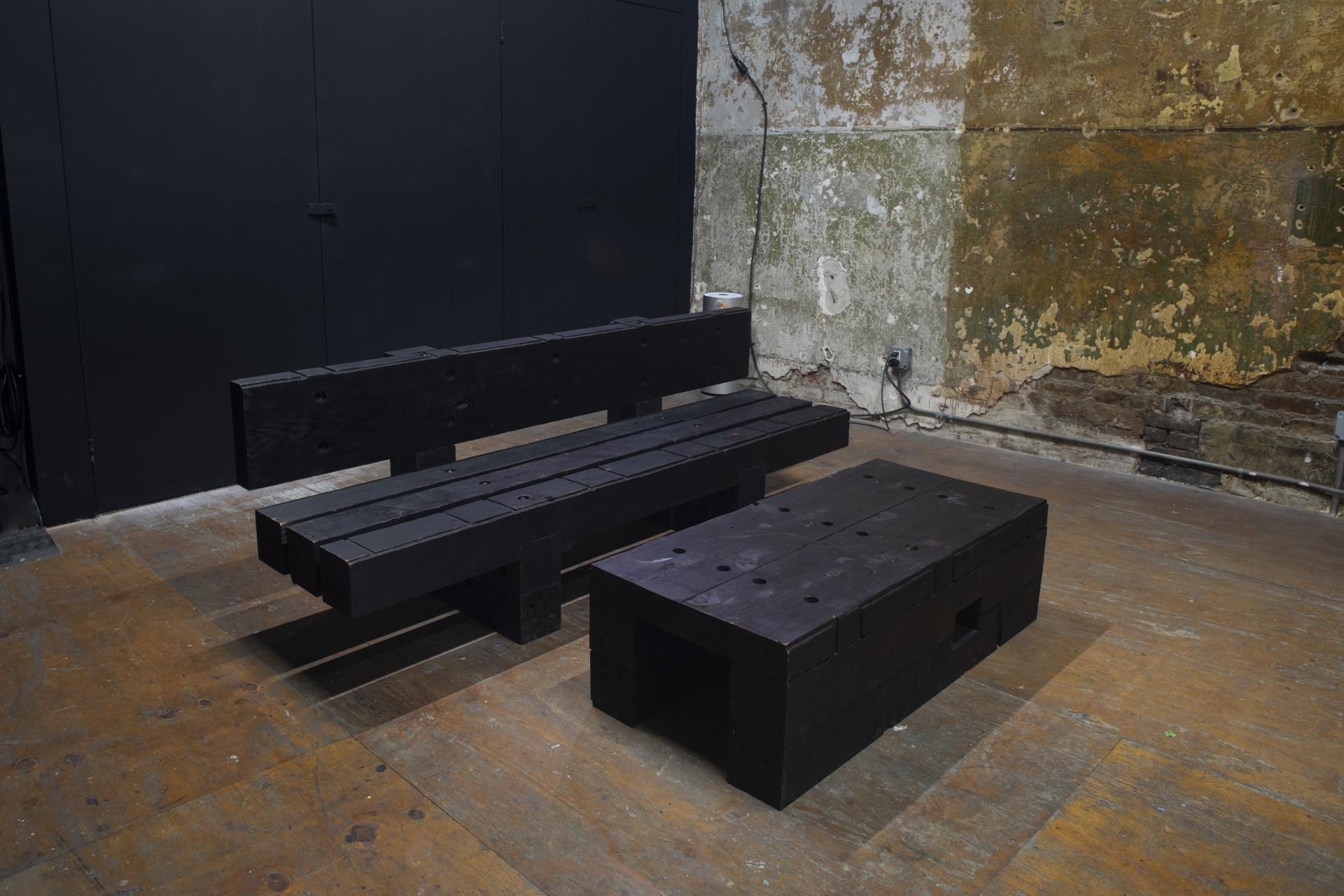 Isaiah Davis, *Suicide House Couch, *2021, installation view at Participant Inc, New York. Photo: Daniel Kukla. 