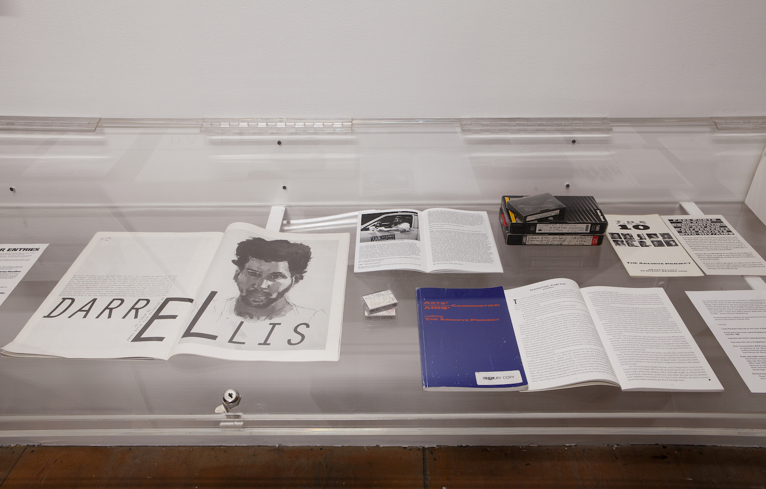 *Altered After*, installation view with Visual AIDS archival material