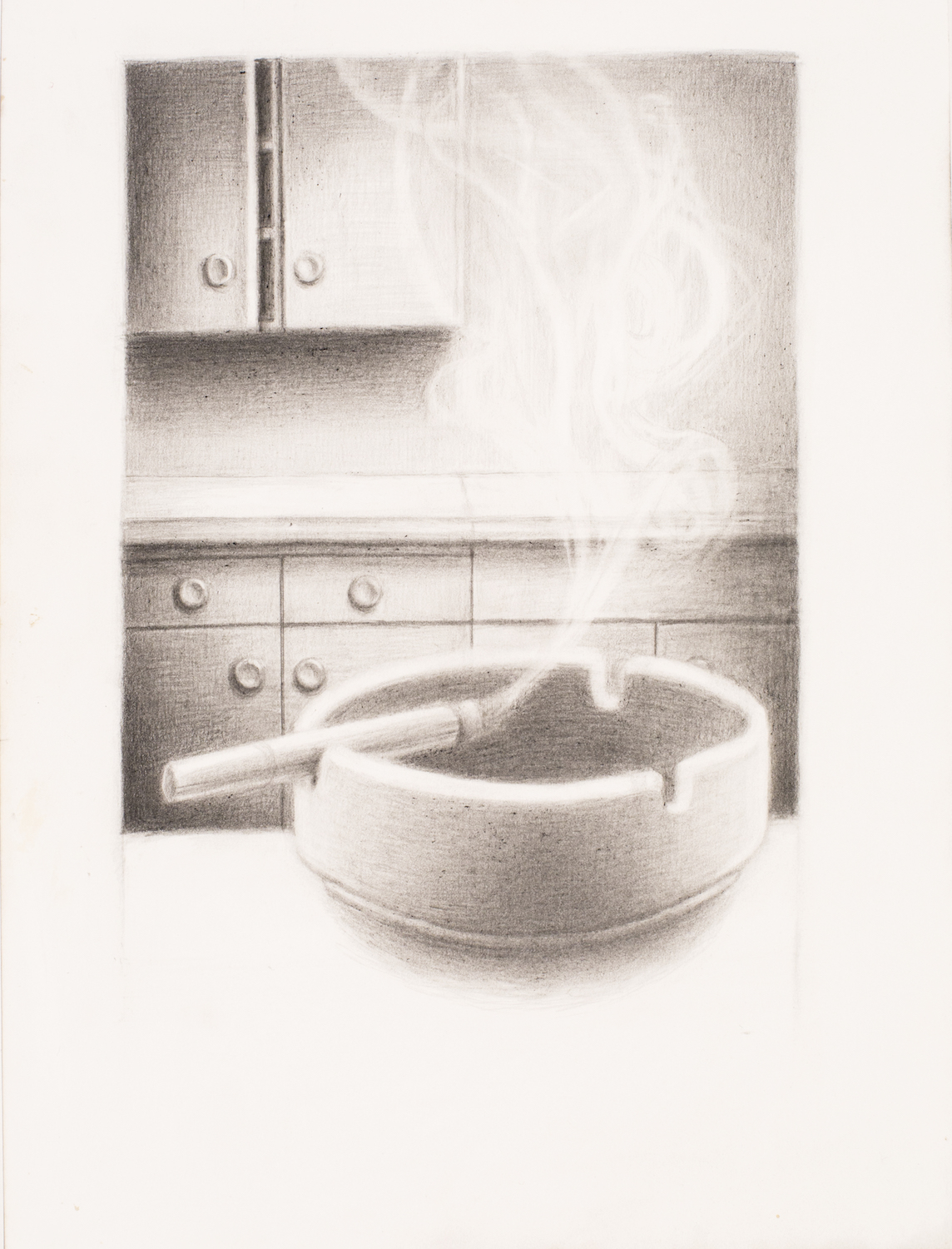 G.B. Jones, *Still Life (Coffee and Cigarettes)*, 2011. Graphite on paper