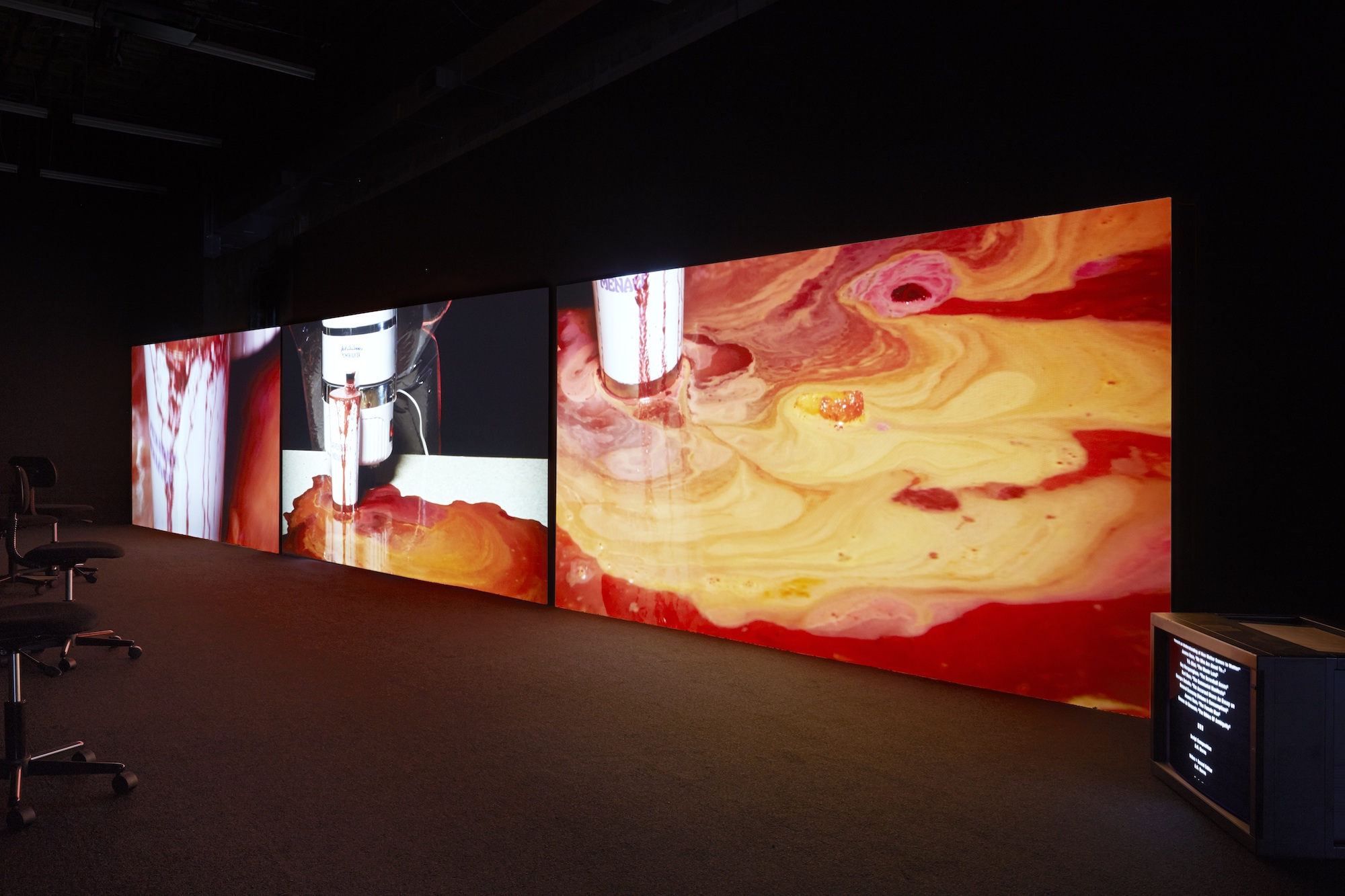 A.K. Burns, *A Smeary Spot*. Installation view