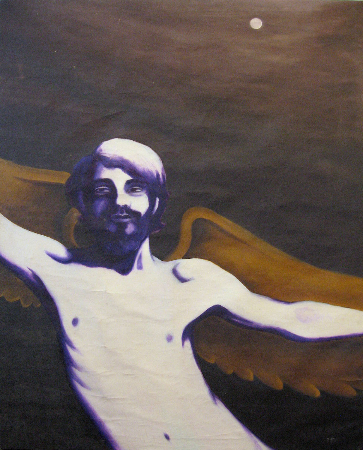 Curt McDowell, *Untitled (Angel)*, 1968. Oil on canvas