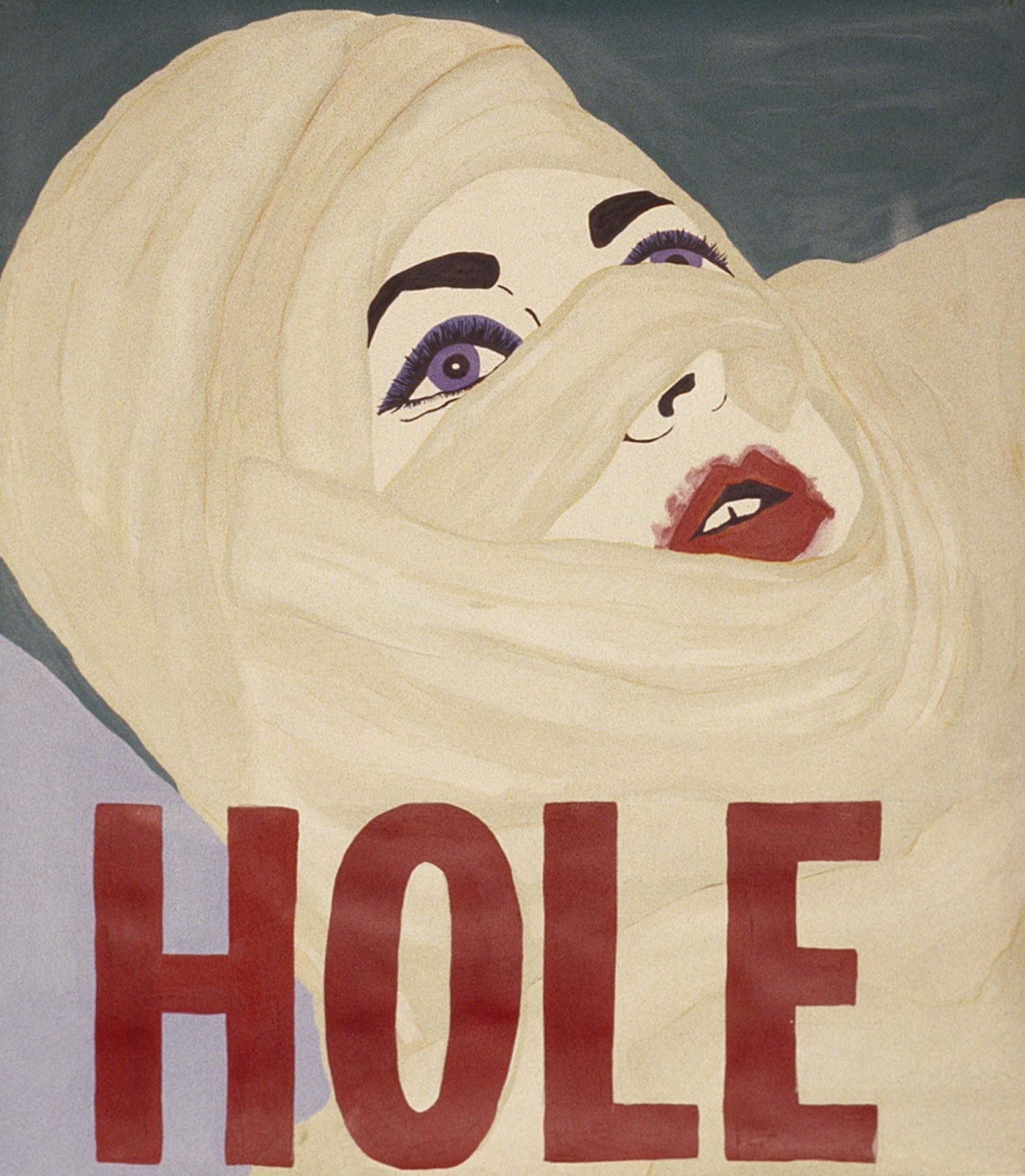 Kathe Burkhart, *Small Hole: from the Liz Taylor Series (Ash Wednesday)*, 2015. 7-color silkscreen print on paper (PARTICIPANT Annual [FRIENDS edition](http://participantinc.org/books-editions))