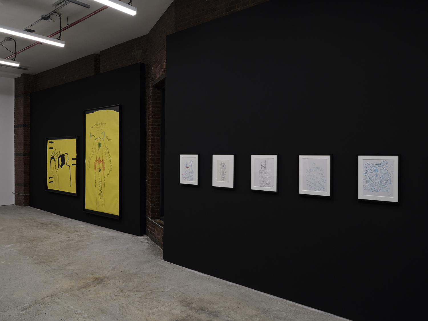 Chloe Dzublio, *The Prince George Drawings*, curated by Alex Fleming and Nia Nottage, installation view at Participant Inc, NYC. Photos by Studio Kukla