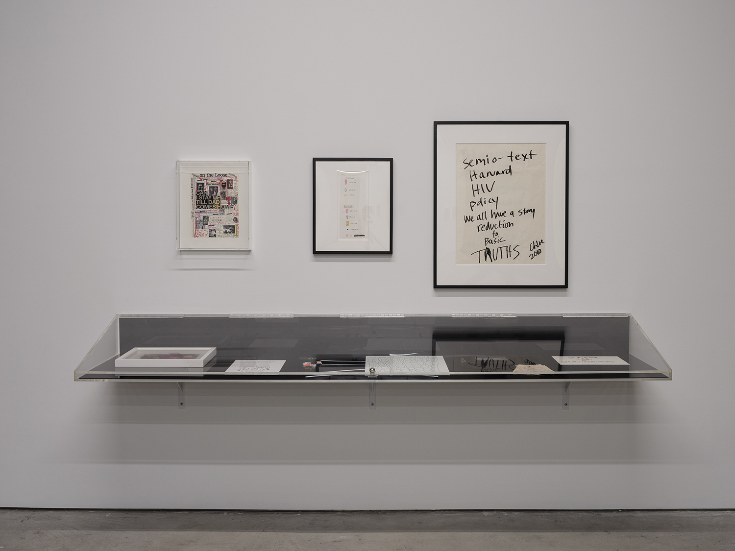 Chloe Dzublio, *The Prince George Drawings*, curated by Alex Fleming and Nia Nottage, installation view at Participant Inc, NYC. Photos by Studio Kukla