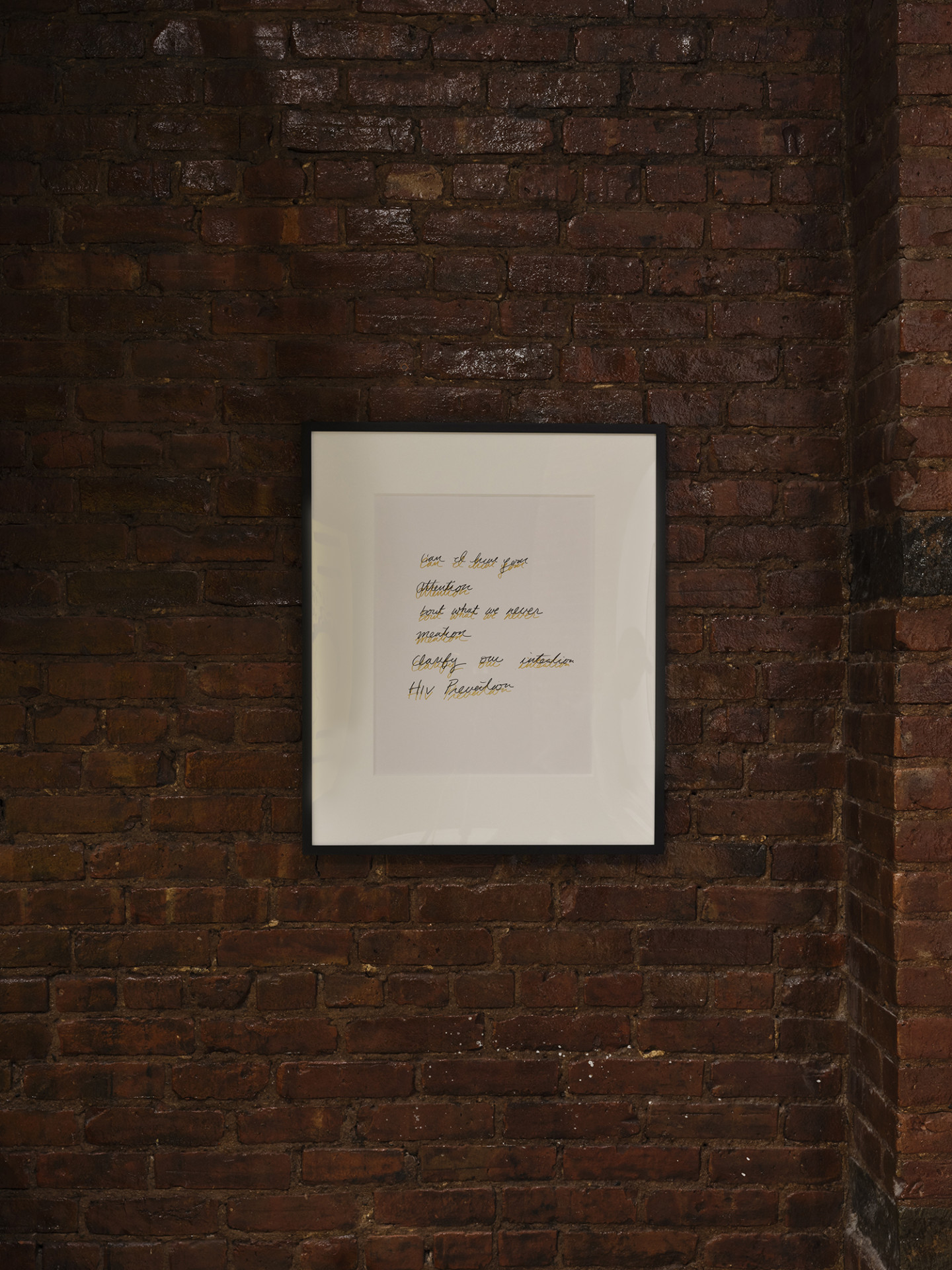 Chloe Dzublio, *The Prince George Drawings*, curated by Alex Fleming and Nia Nottage, installation view at Participant Inc, NYC, pictured: Chloe Dzubilo & T De Long, *Study for Tote Bag,* 2011, marker on paper, Courtesy of NYU Special Collections. Photos by Studio Kukla