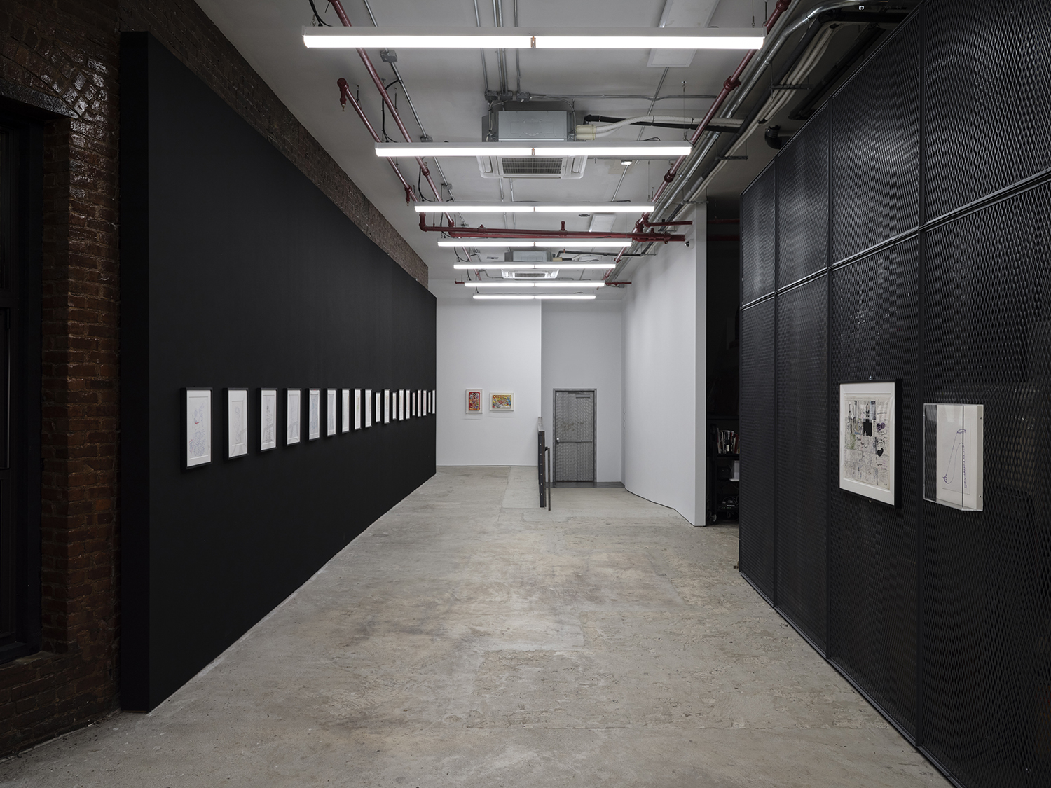 Chloe Dzublio, *The Prince George Drawings*, curated by Alex Fleming and Nia Nottage, installation view at Participant Inc, NYC. Photos by Studio Kukla