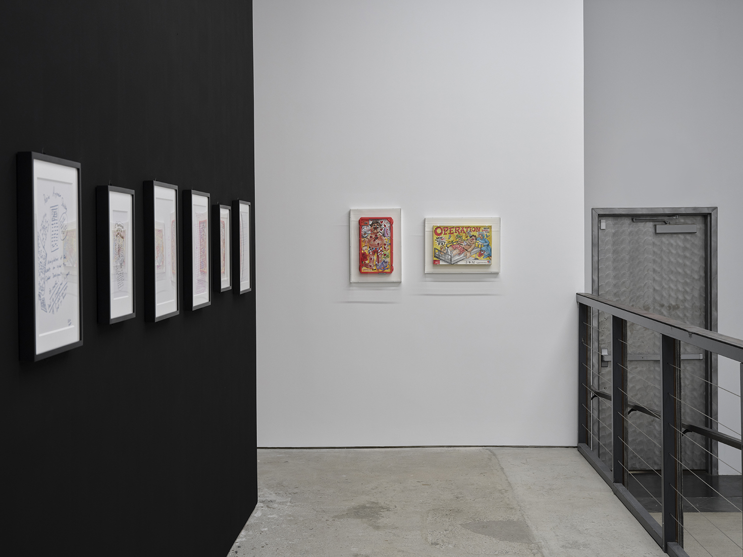 Chloe Dzublio, *The Prince George Drawings*, curated by Alex Fleming and Nia Nottage, installation view at Participant Inc, NYC. Photos by Studio Kukla