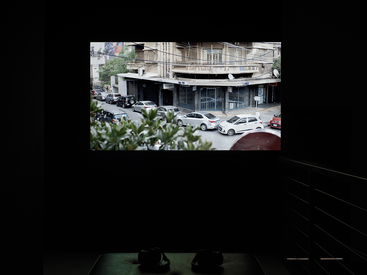 Elisabeth Subrin, <em>The Listening Takes / Manal Issa, 2024</em>, 2024, installation view; pictured <em>Manal Issa, 2024</em>, 10:00 minutes, HD video, sound, Photo: Daniel Kukla