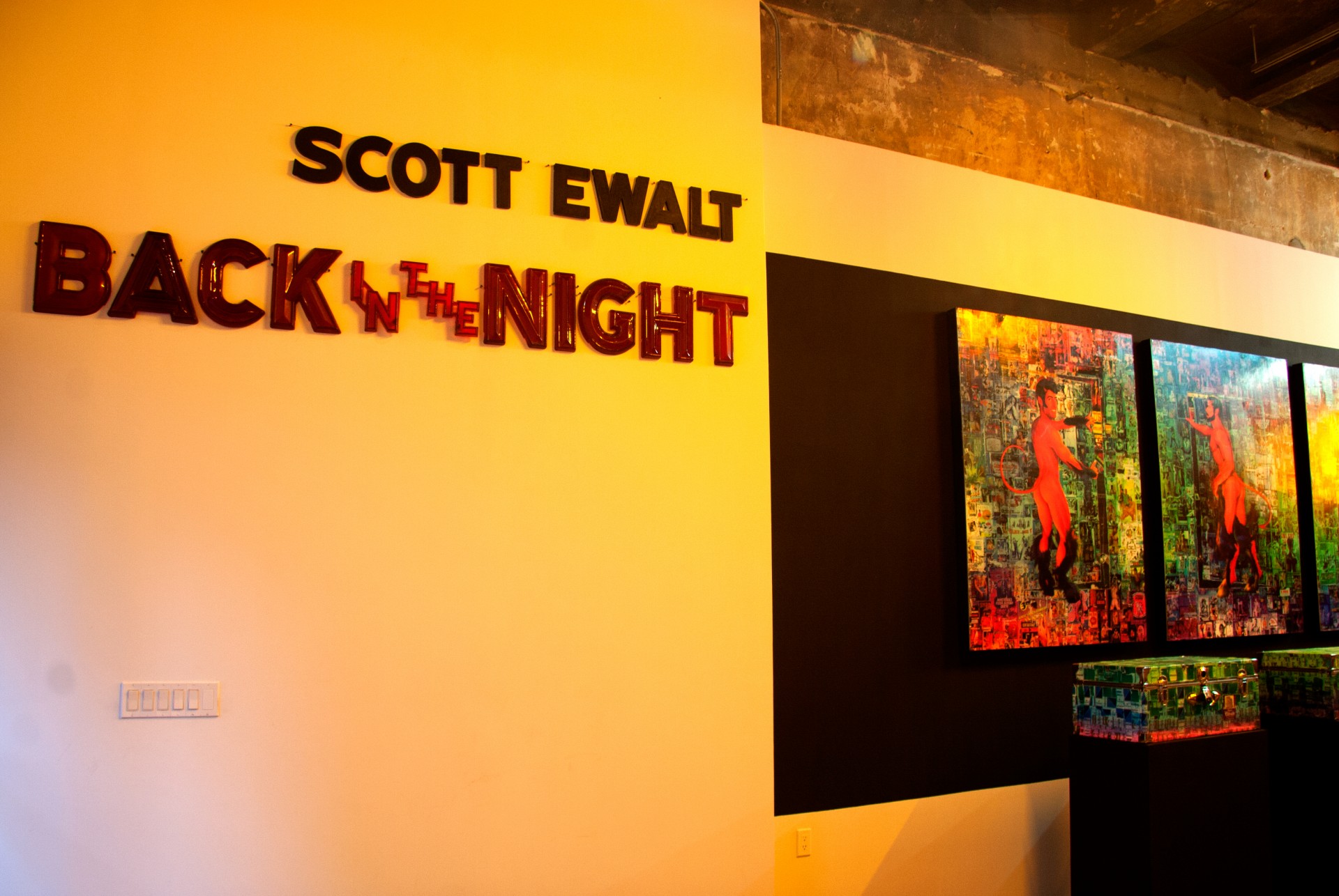 Scott Ewalt, *BACK IN THE NIGHT: Psychotronic Landscapes, Objects & Souvenirs*. Installation view