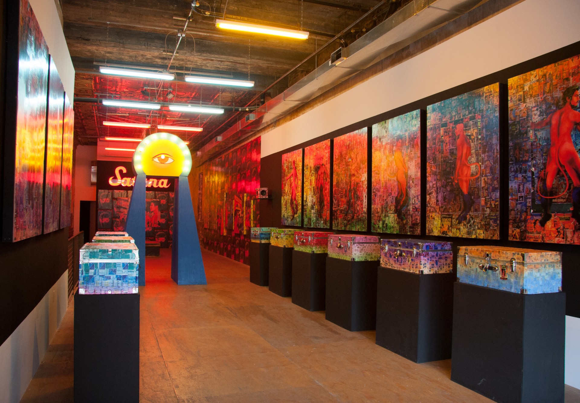 Scott Ewalt, *BACK IN THE NIGHT: Psychotronic Landscapes, Objects & Souvenirs*. Installation view