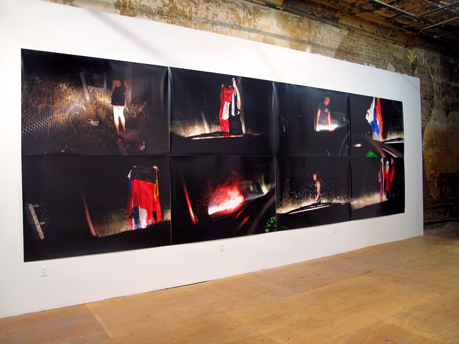 Alejandro Vidal, *When it rains, all shines black*, 2009. 8 c-prints, 125 x 185 cm each