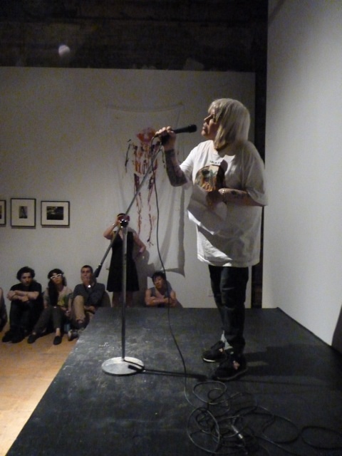 Genesis Breyer P-Orridge, Performance at *Dead Flowers NYC*, 2010.