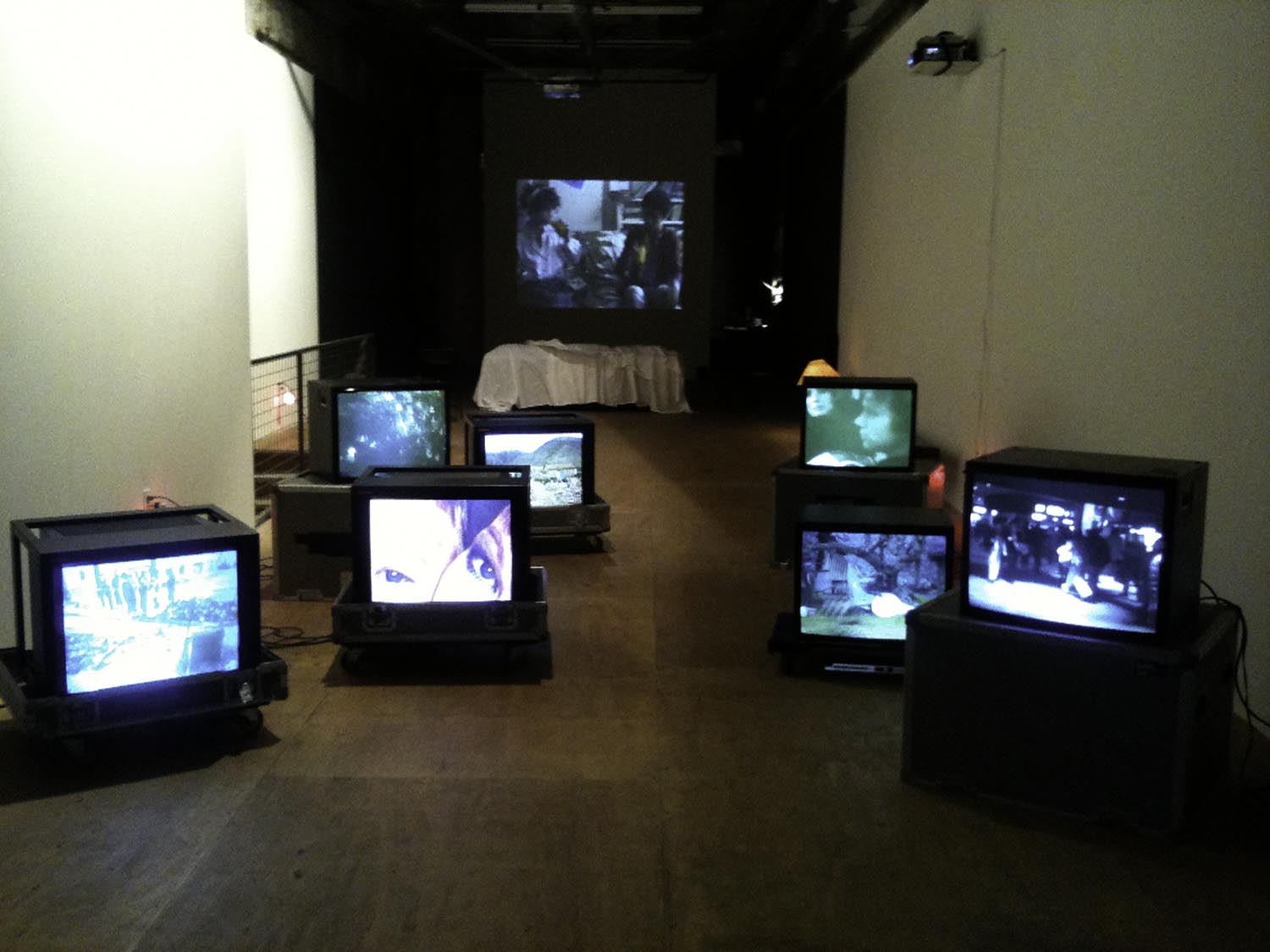 *Keeping Busy: An Inaccurate Survey of Michel Auder*, Installation View