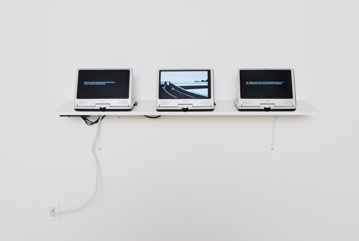 Elsebeth Jørgensen, *Viewpoint*, 2008. Three DVD Installation