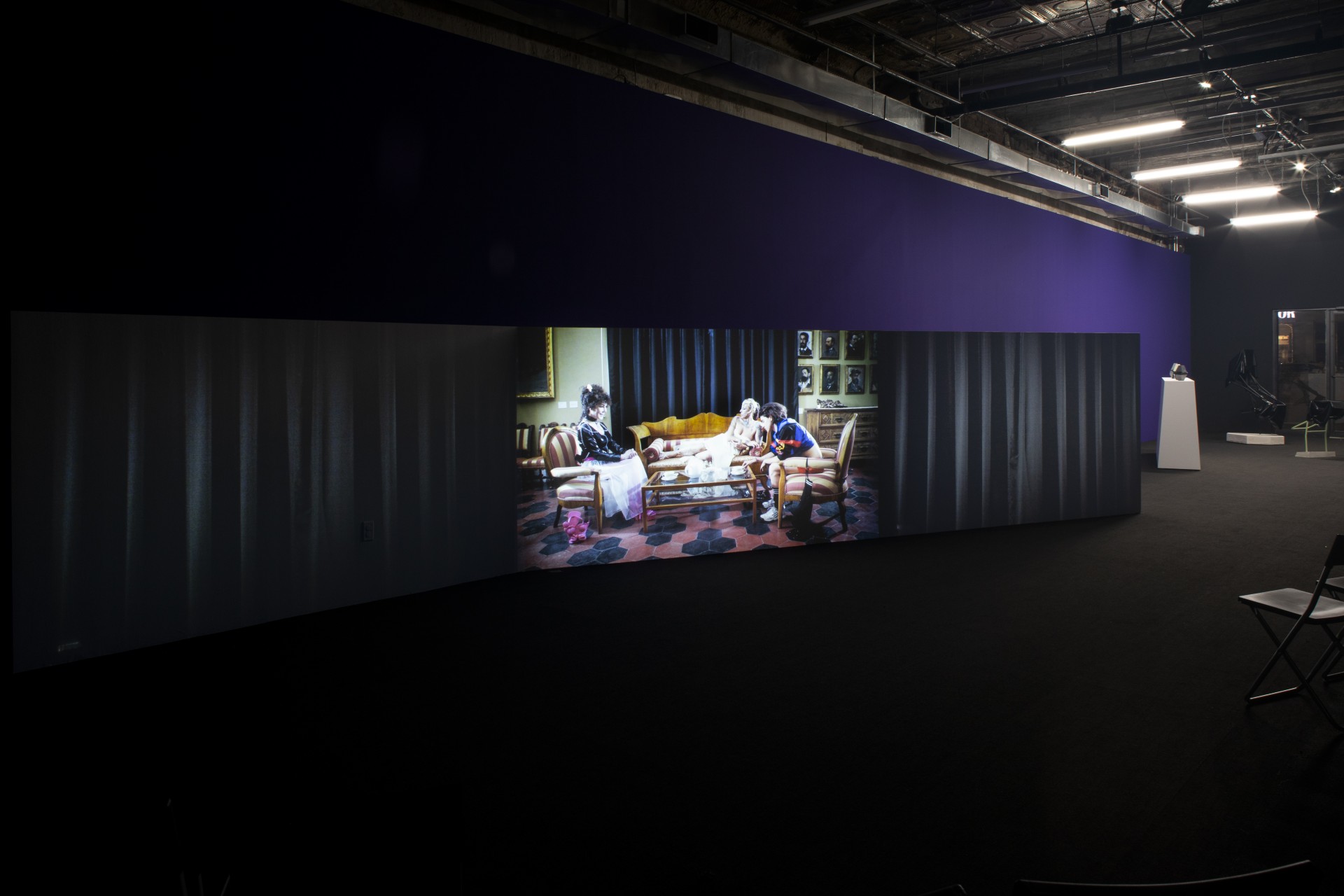 Itziar Barrio, *THE PERILS OF OBEDIENCE (PREMIERE)*, 2022, installation view at Participant Inc, New York. Photo: Daniel Kukla.