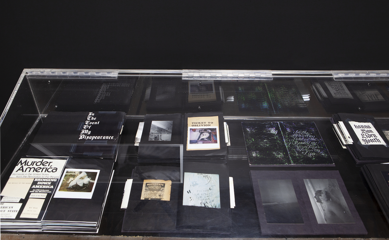 Dash Snow, *The Drowned World: Selections from the Dash Snow Archive*. Installation view