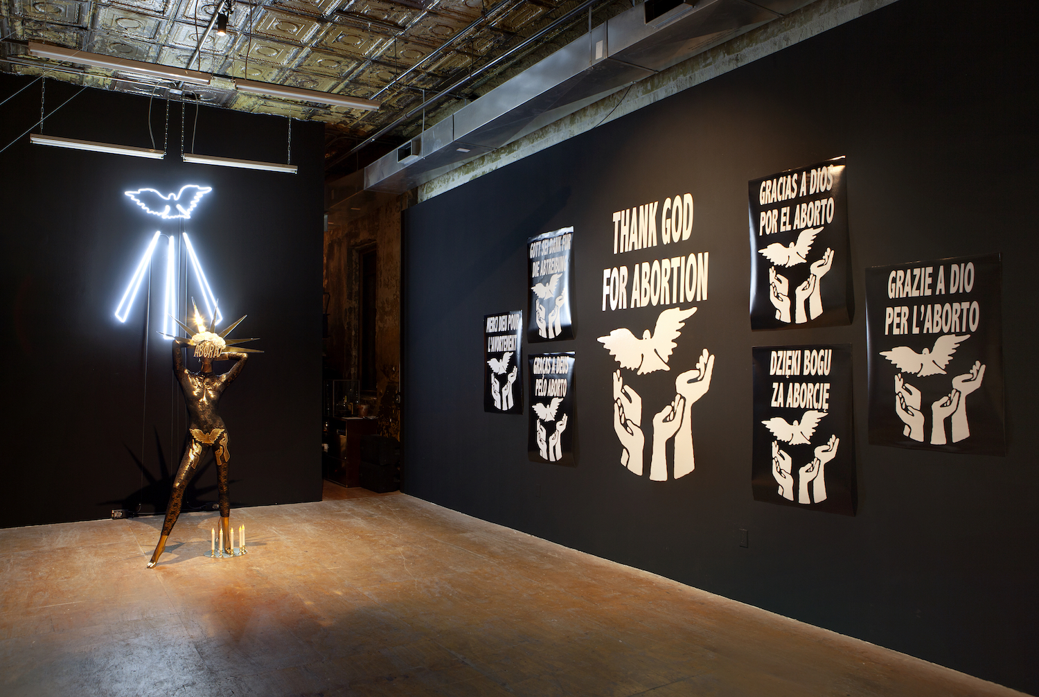 Viva Ruiz, *ProAbortion Shakira: A Thank God For Abortion Introspective*. Installation view