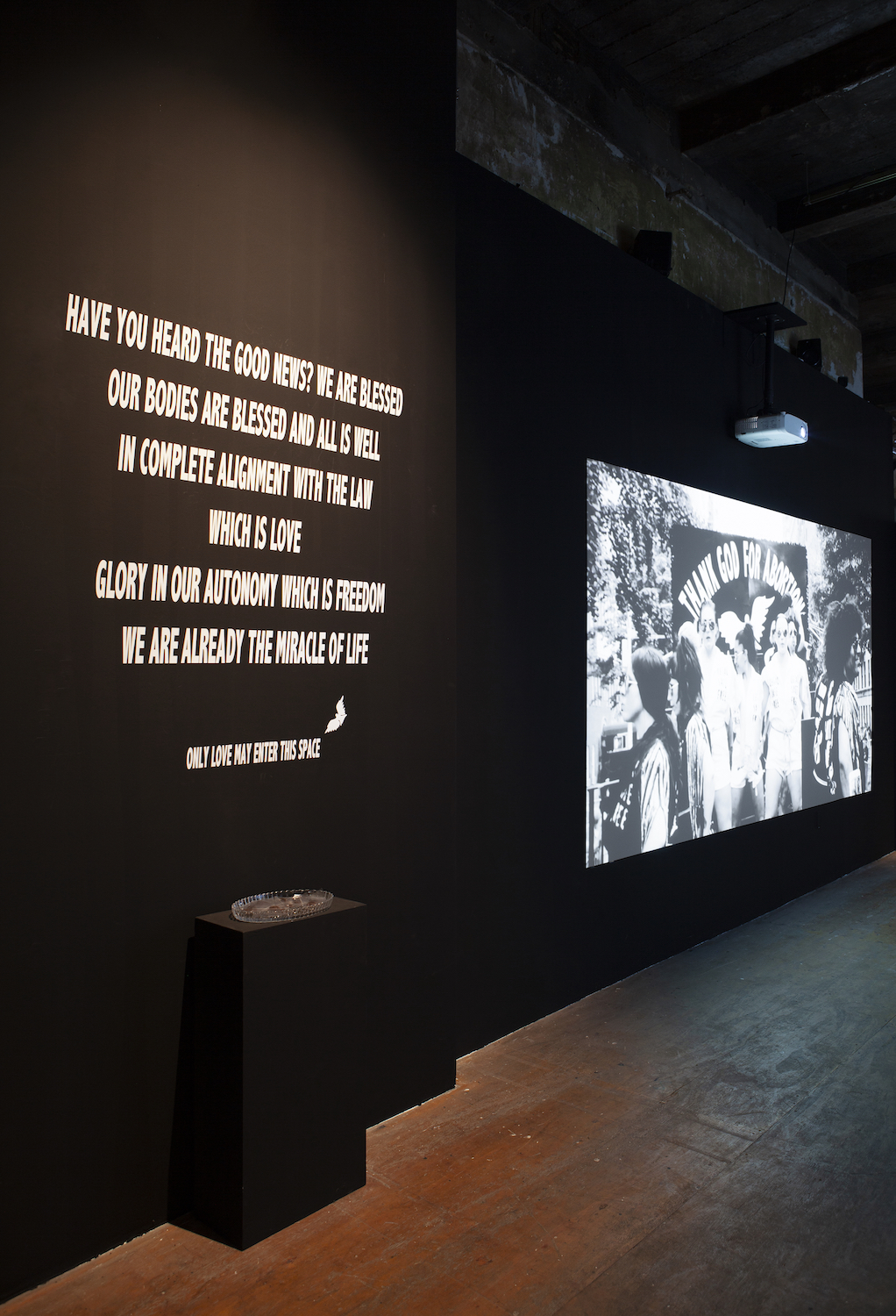 Viva Ruiz, *ProAbortion Shakira: A Thank God For Abortion Introspective*. Installation view