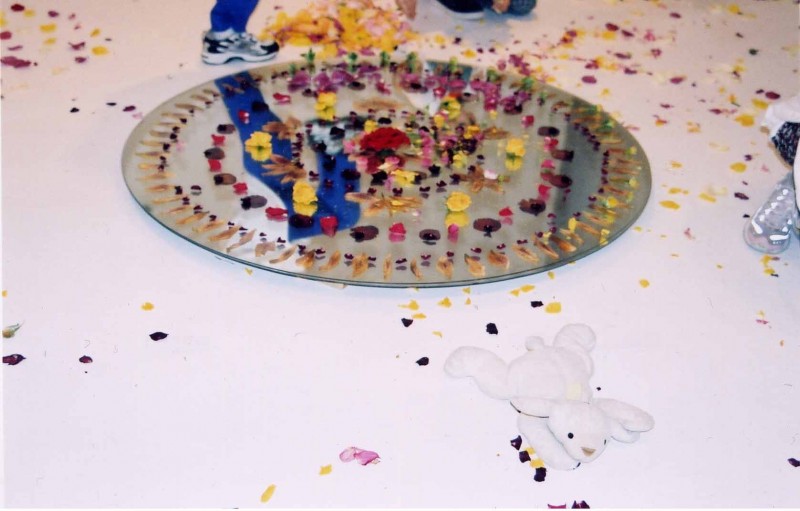 Chrysanna Stathacos, *biCHANCE*, 2003. Installation view at Participant Inc, New York.