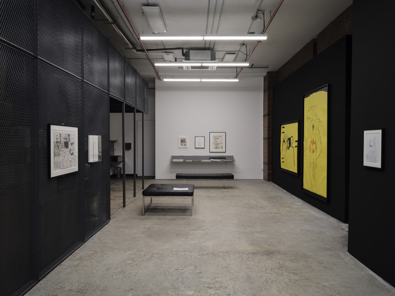 Chloe Dzublio, *The Prince George Drawings,* curated by Alex Fleming and Nia Nottage, installation view at Participant Inc, NYC. Photos by Studio Kukla